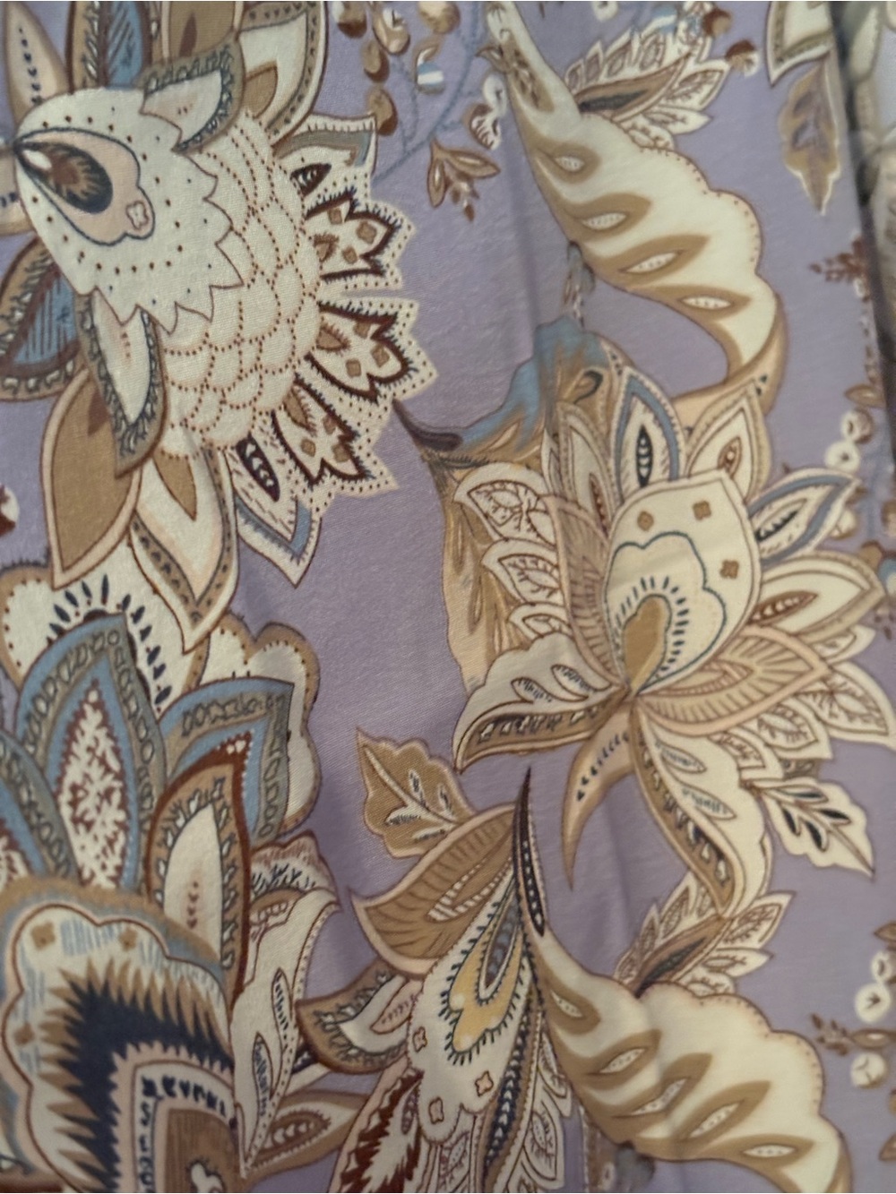 Justin & Taylor Lavender Floral Paisley Kimono - Picture 3 of 5